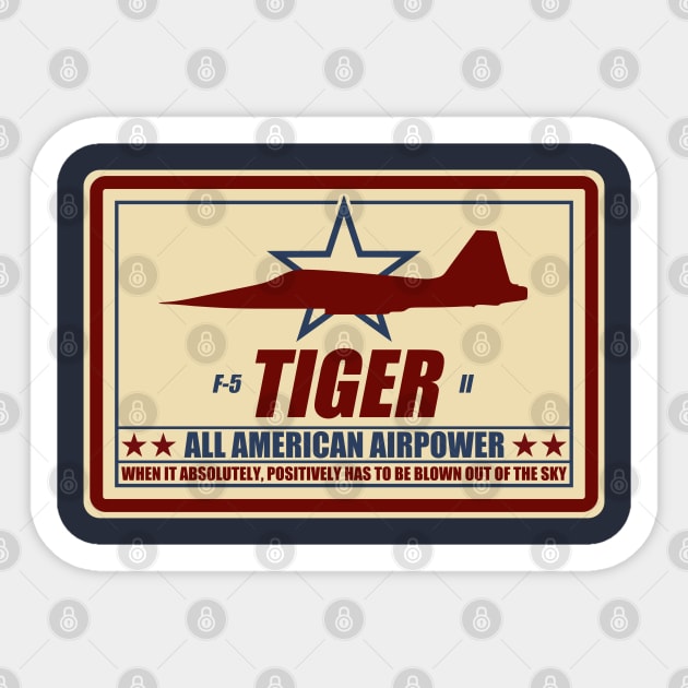 F-5 Tiger 2 Sticker by TCP